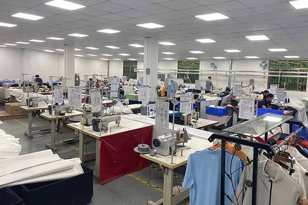 FUWAY golf shirt manufacturing facility