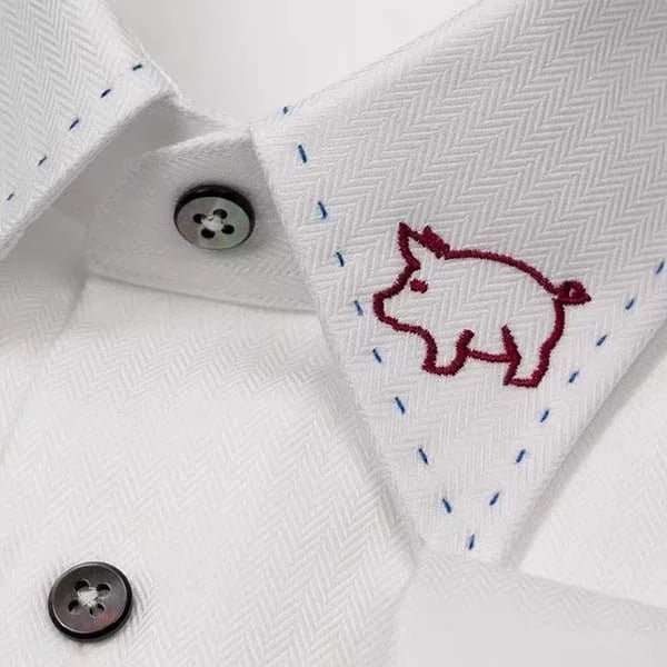 Golf Polo Back Embroidery