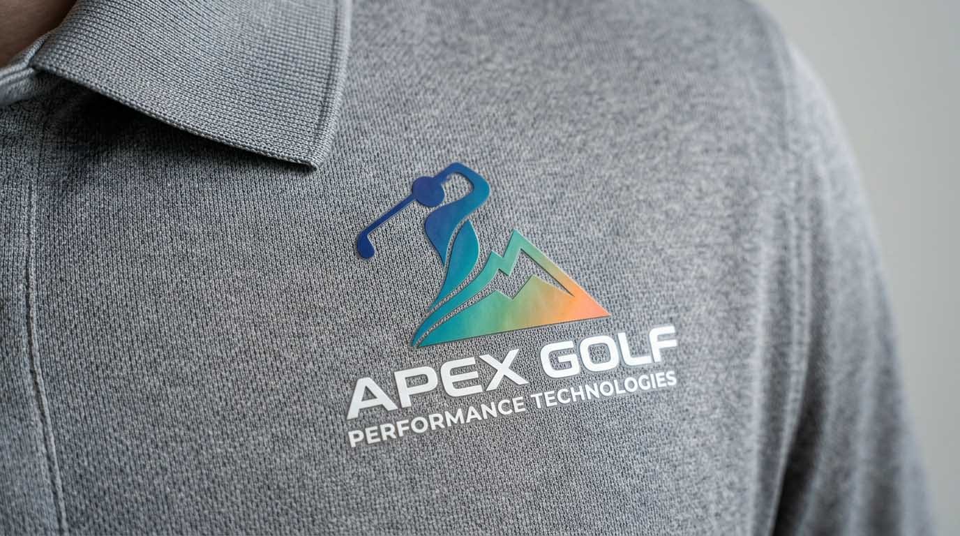 Heat Transfer Logo on Performance Golf Polo Heat transfer logo on performance golf polo