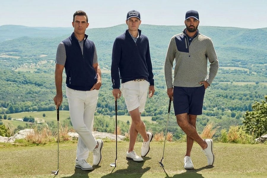 Golf trousers and shorts manufacturing