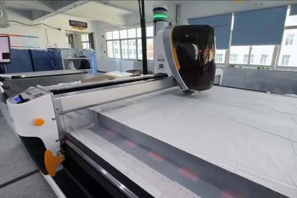 Fabric cutting beds