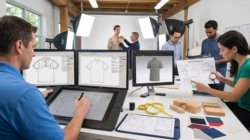 A pattern maker working on a CAD system like Gerber or Lectra