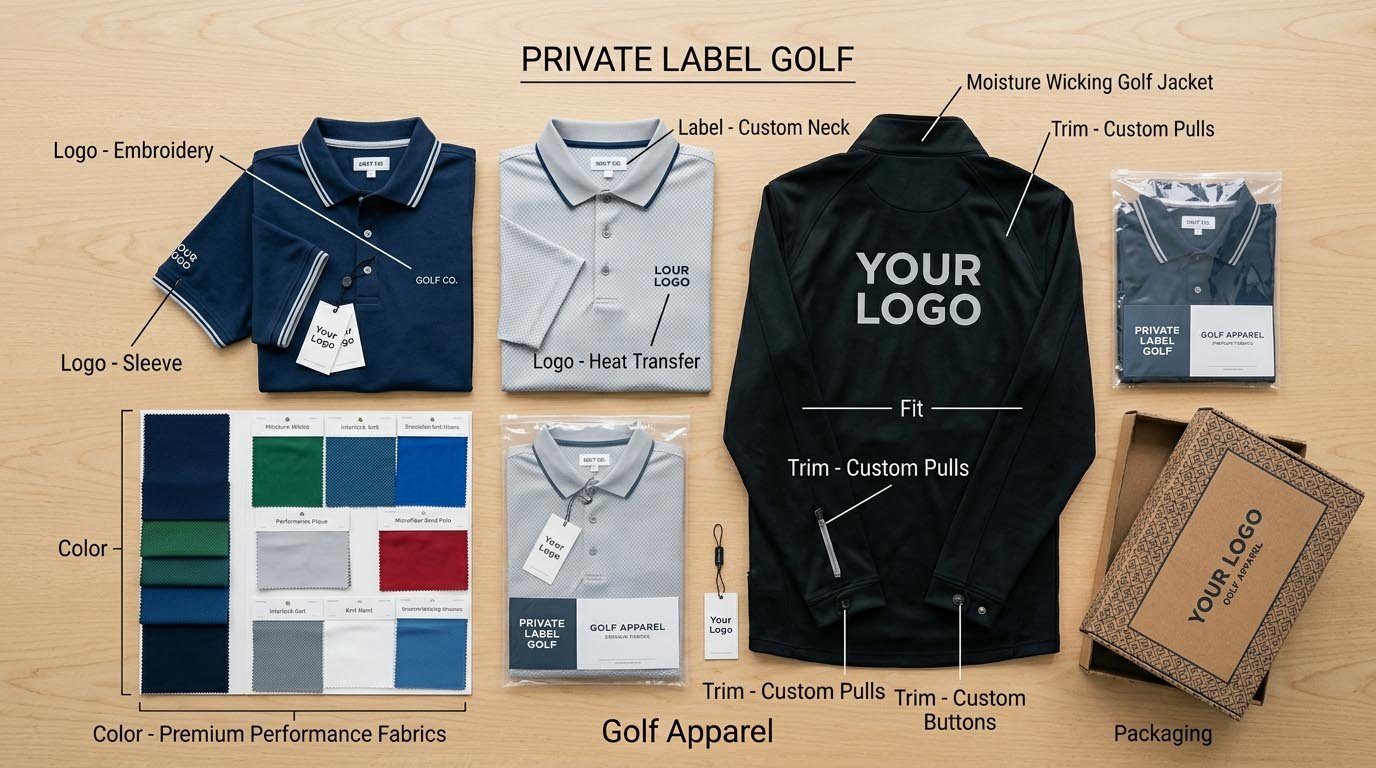 Golf Apparel Customization Options