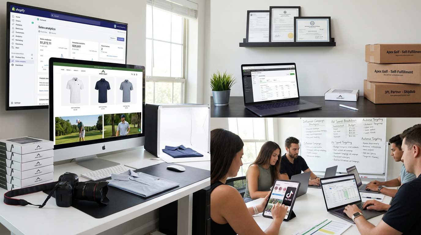 Marketing and infrastructure budget requirements for DTC golf brand launch Brand launch cost allocation
