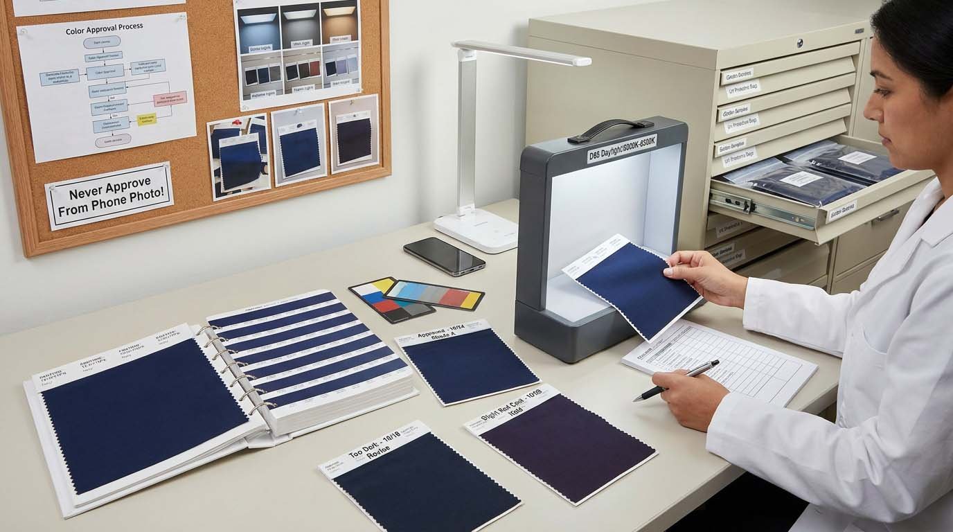 How to establish and maintain color standards throughout production Color approval and standard documentation