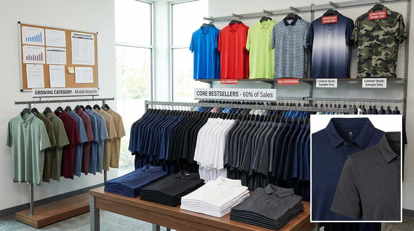 Color preference distribution and recommended assortment strategy by brand size Color trend analysis and adoption rates