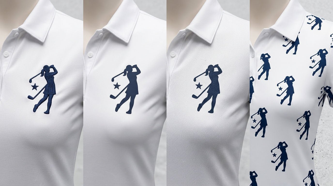 Golf Apparel Logo Methods: Stretch, Breathability and Fabric Performance Golf apparel logo method effect on stretch and breathability