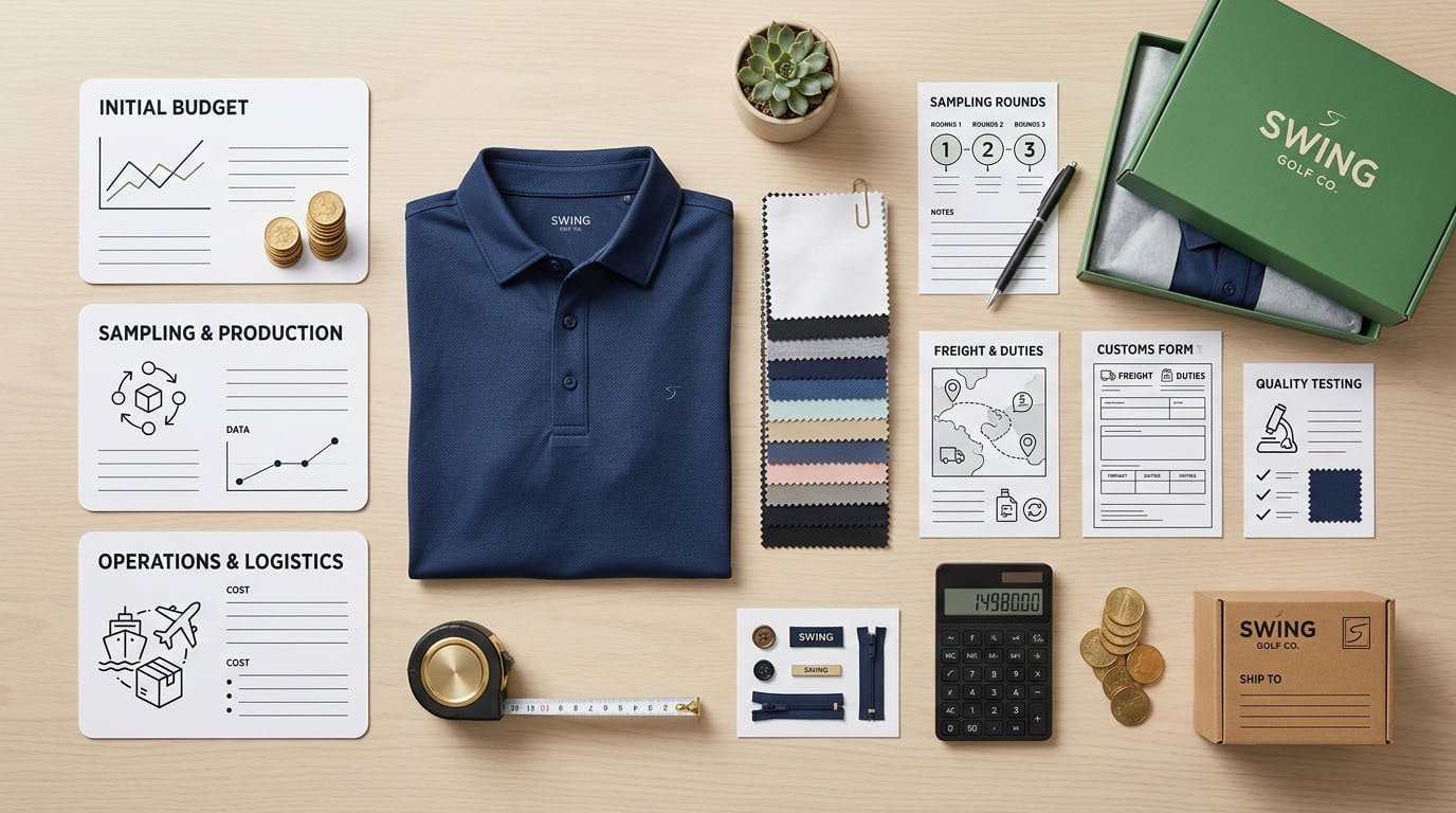 How Much Does It Cost to Start a Golf Apparel Brand? Costs, MOQ & Budget Planning