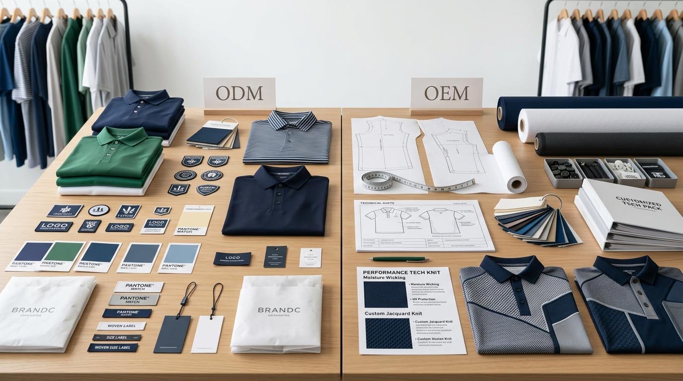 OEM vs ODM Golf Apparel Customization Scope