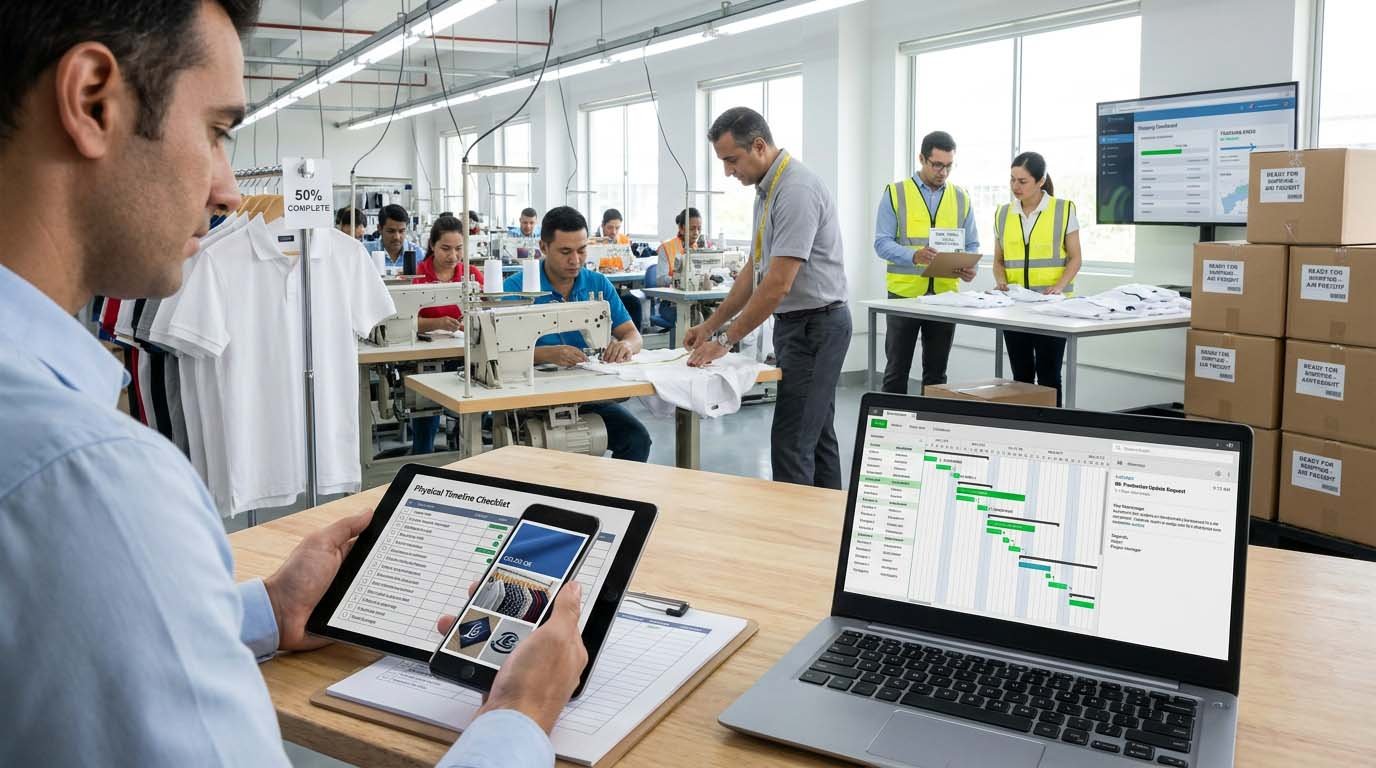 Production timeline and checkpoint management