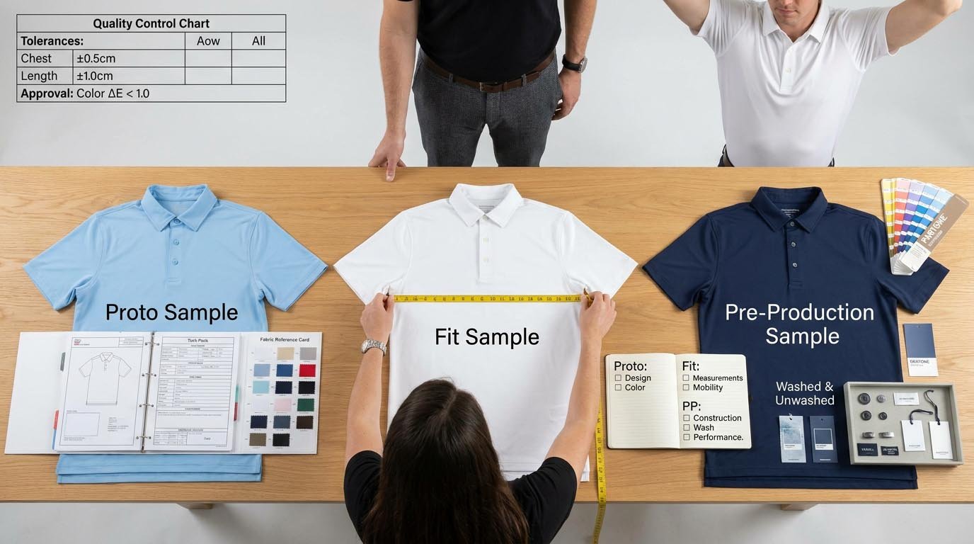 What to check and when to approve versus reject each sample type Sample types and evaluation checkpoints