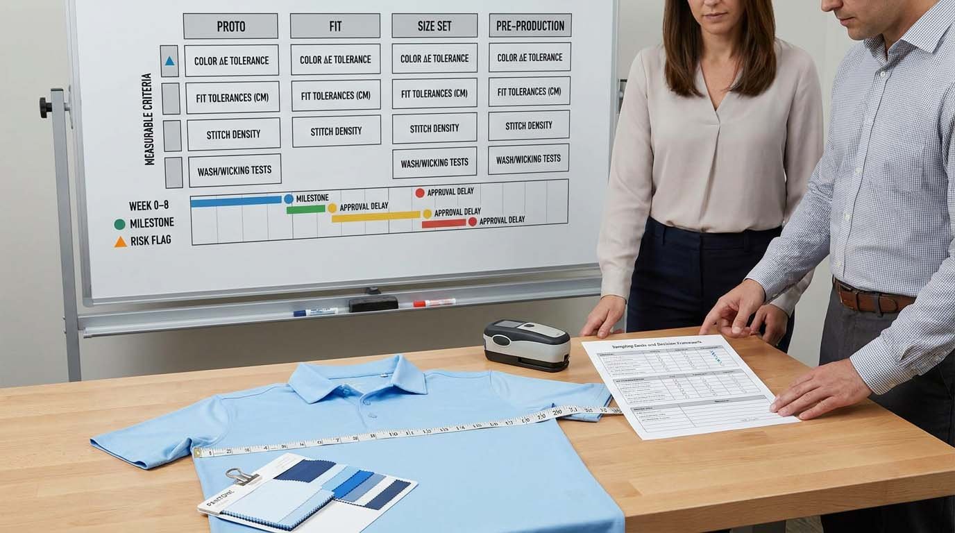 How to define measurable approval criteria for each sampling stage Sampling goals and decision framework