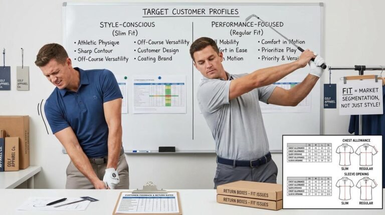 Slim Fit vs Regular Fit Golf Polo: How Do You Decide Which Fit to Position Your Brand Around?
