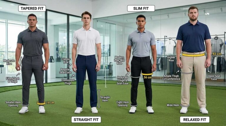How to Choose the Best Golf Pants Fit: Tapered, Straight, Slim or Relaxed