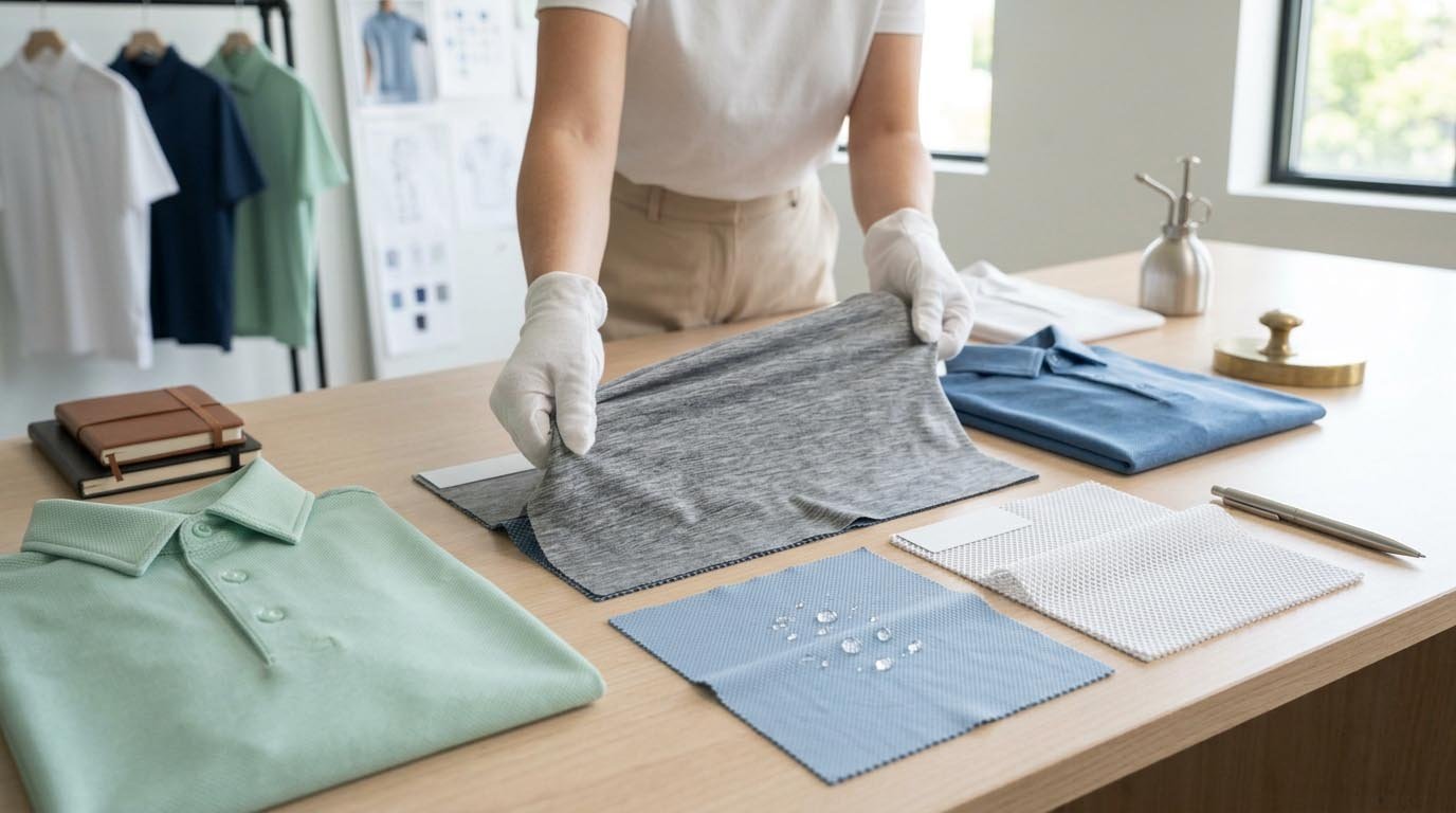 golf polo fabric performance properties