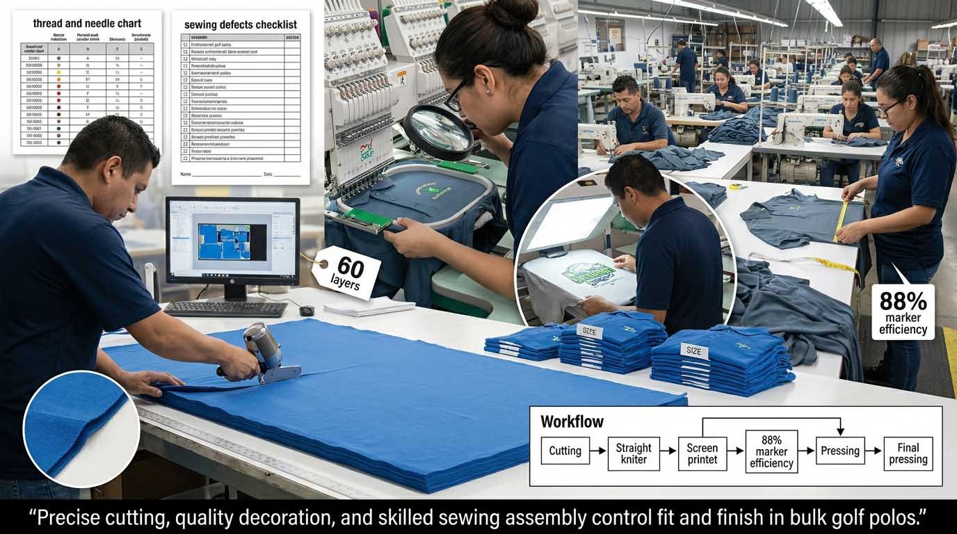 How cutting precision and sewing sequence affect bulk consistency Cutting room quality control and sewing assembly