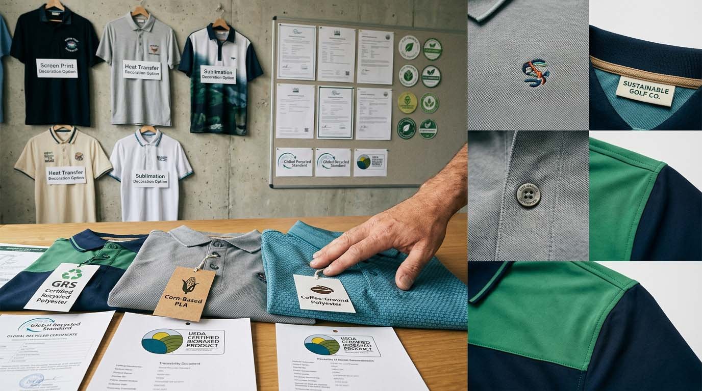 Durability testing for golf polo shirts
