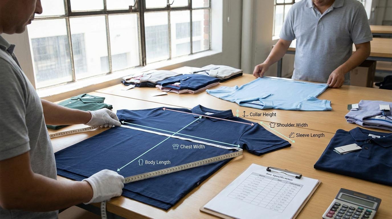 Complete quality inspection guide for golf polo shirts Golf polo quality inspection checklist