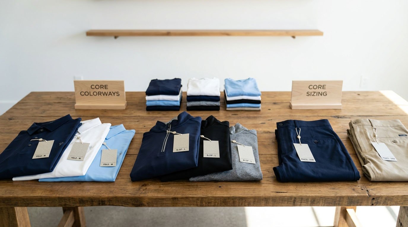 Golf apparel collection product planning
