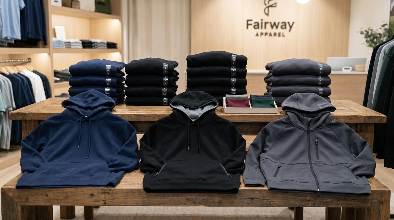 Product lineup and margin structure for golf hoodies Golf hoodie assortment strategy and pricing tiers