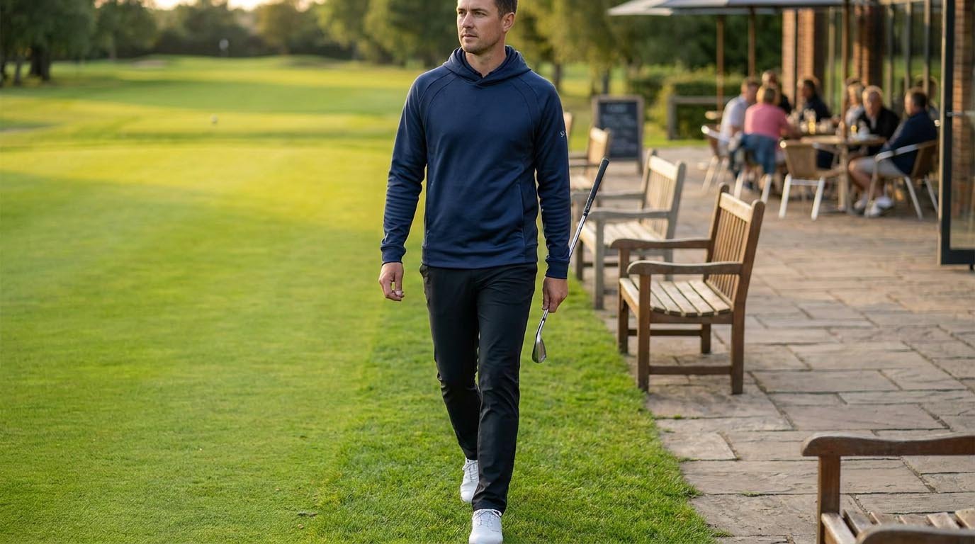 Athleisure golf hoodies combining performance and lifestyle Golf hoodies for athleisure market positioning