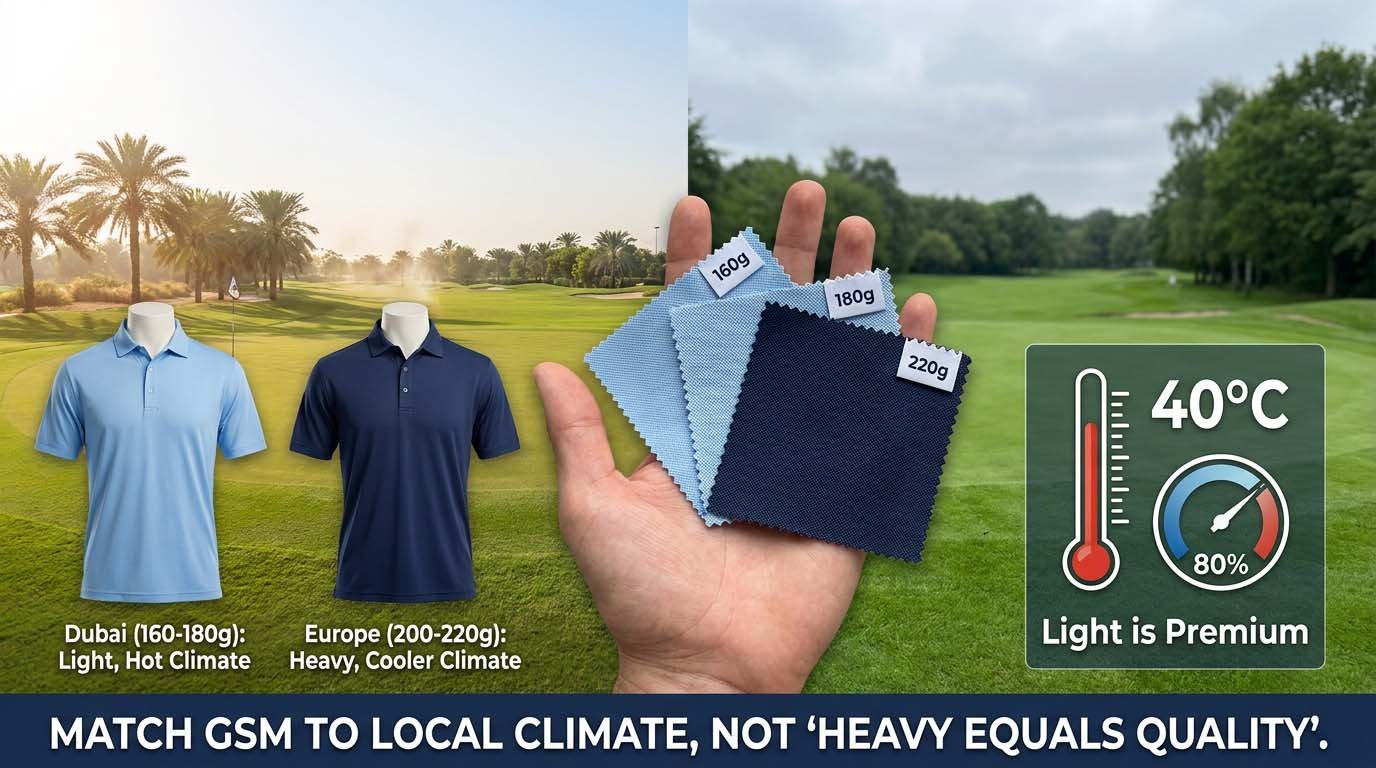 How to Choose the Best Fabric Weight for Golf Polos in Your Market: A Comprehensive Guide