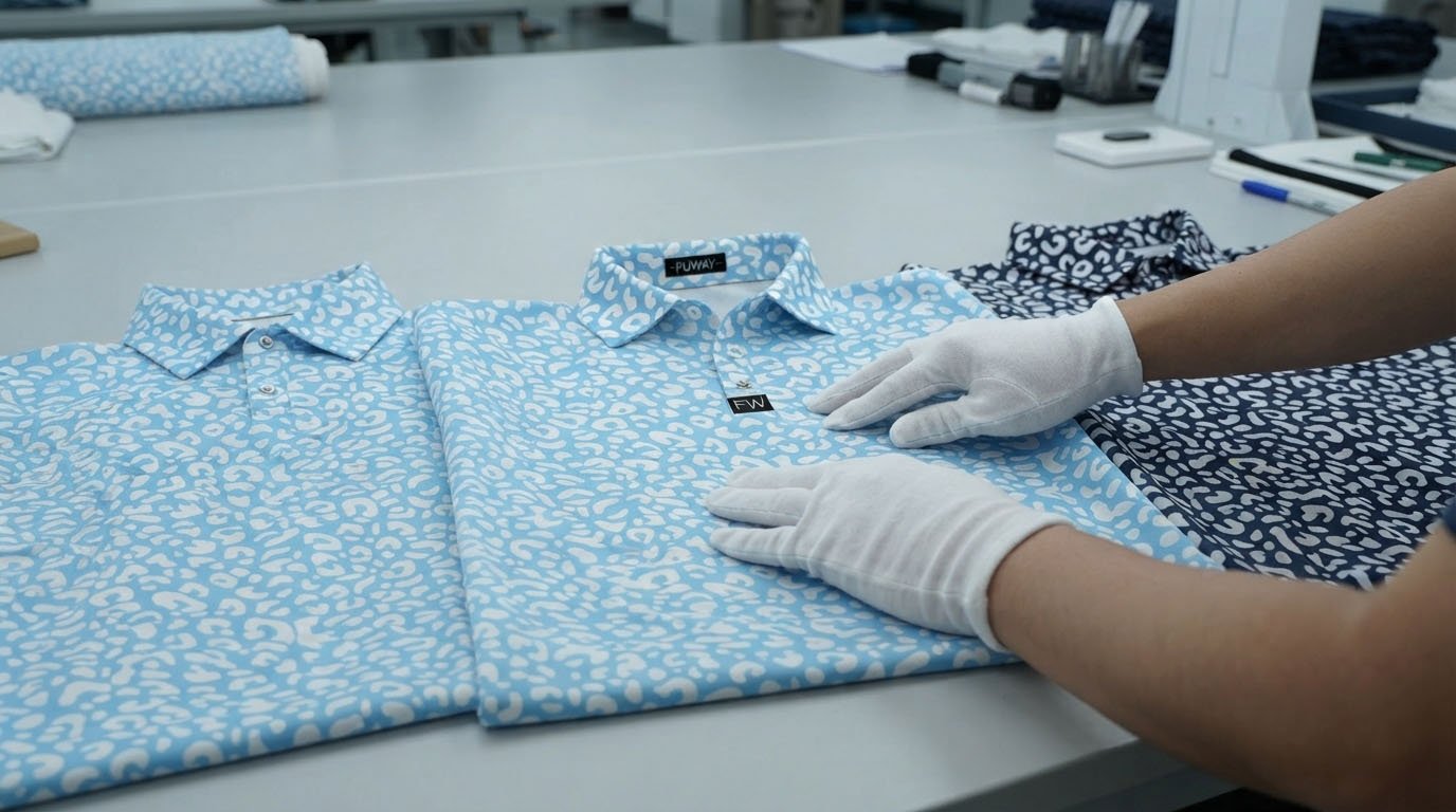 Golf polo quality control inspection points