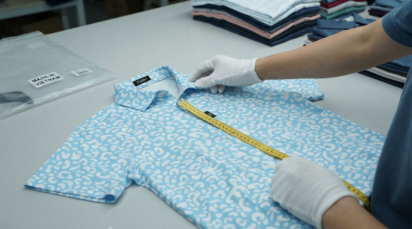 Golf polo quality inspection checklist