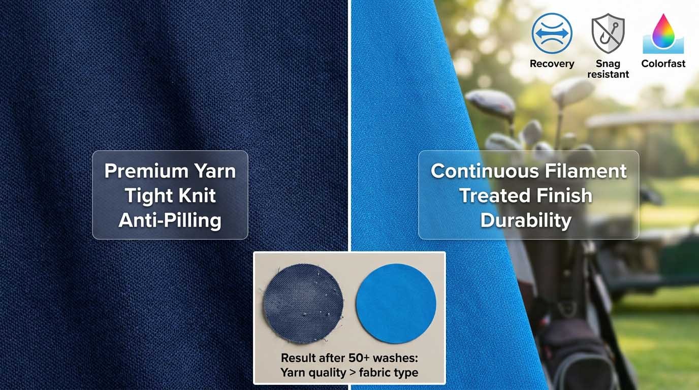 How yarn specs affect pilling and durability more than fabric type Yarn quality impact on fabric durability