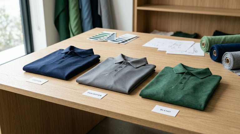Golf POLO Shirt Fabric Selection Guide: Cotton vs Polyester vs Blends