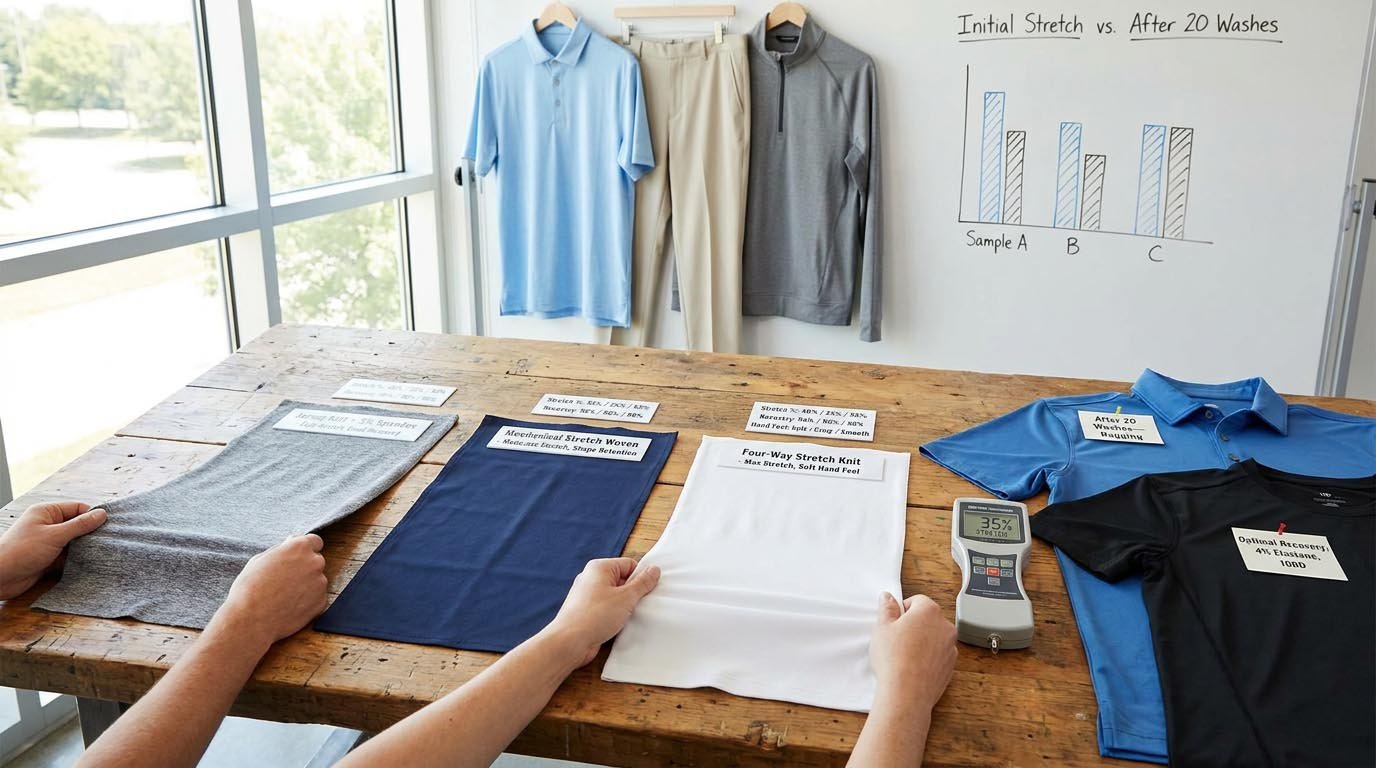 knit versus woven stretch fabric comparison