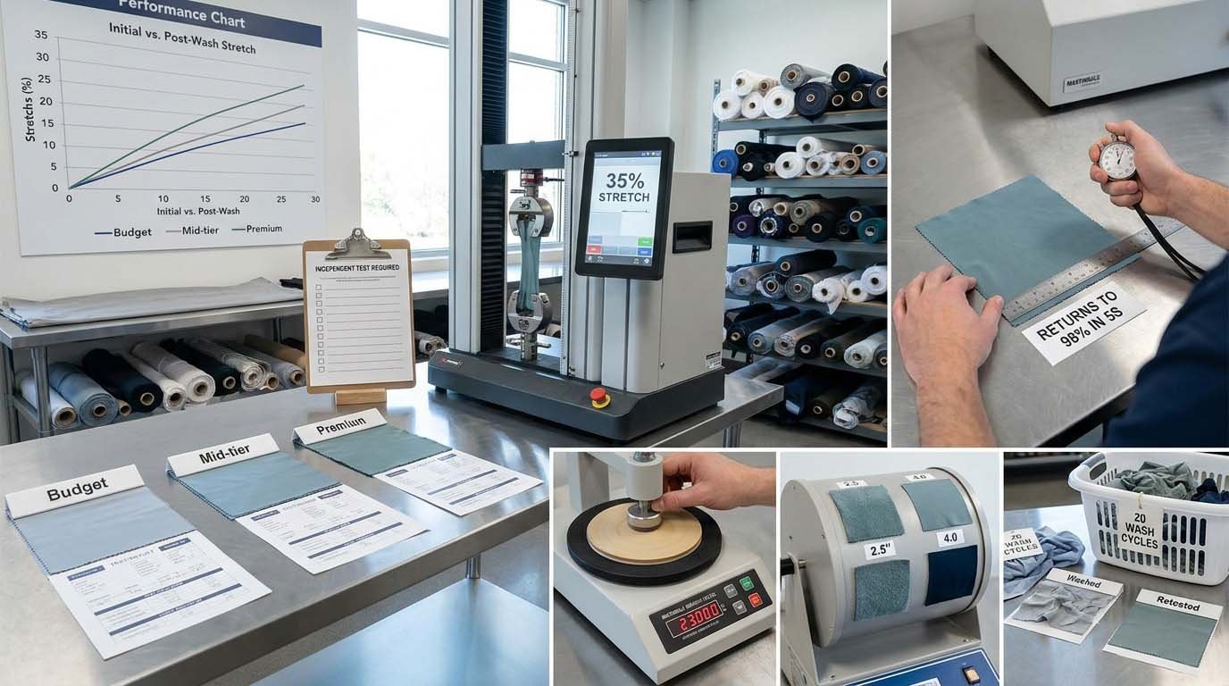 fabric testing stretch recovery durability