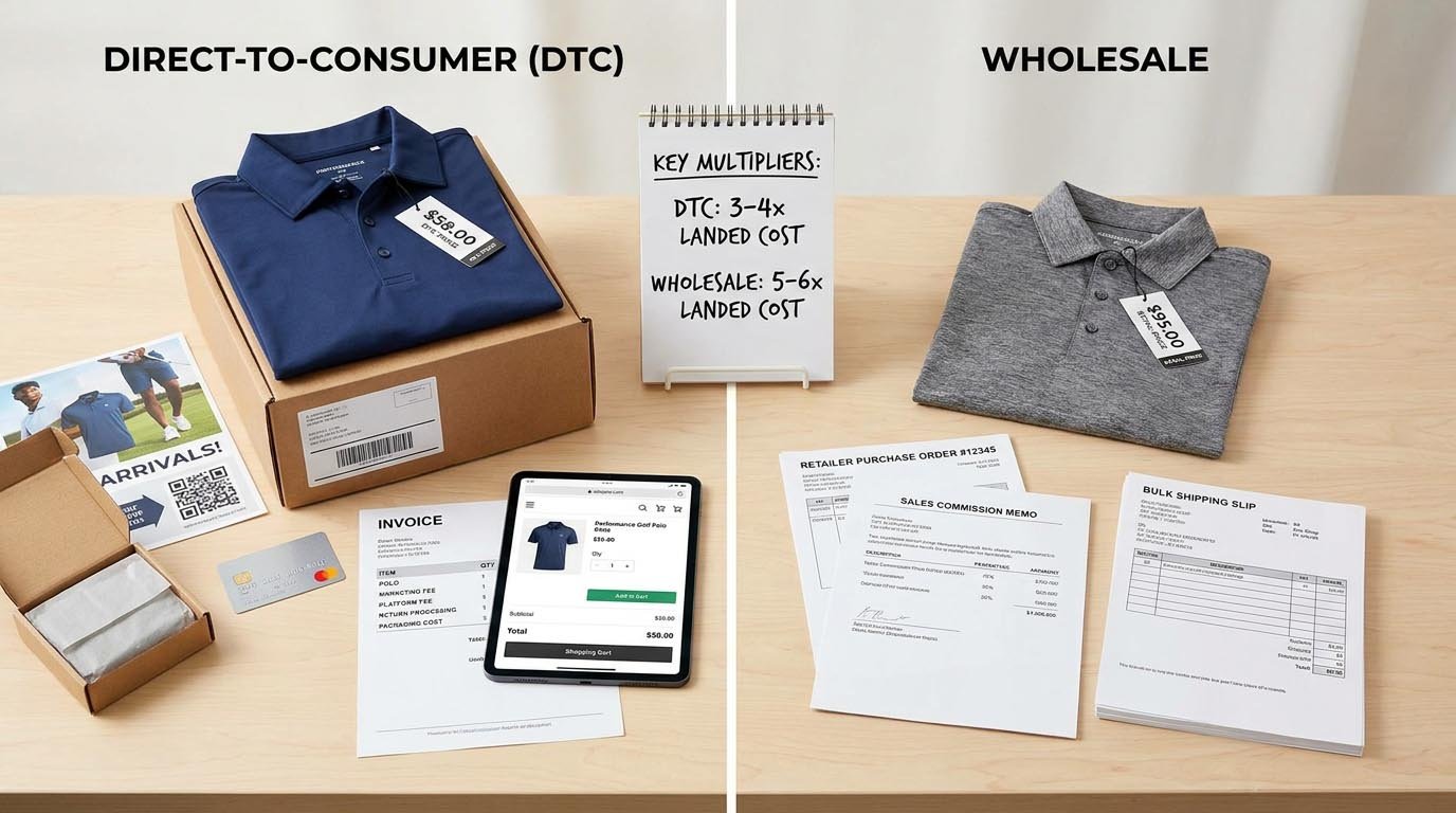 DTC vs wholesale pricing comparison