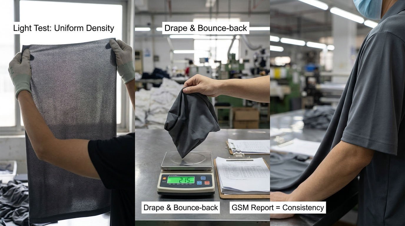 Fabric weight and drape testing