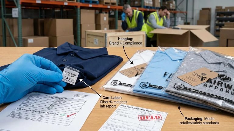 Golf Apparel Labeling Guide: Care Labels, Hangtags, Packaging, and Compliance