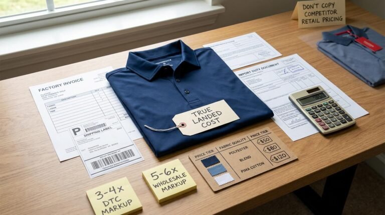 How to Price Golf Apparel: Positioning, Landed Cost, Margin and Retail Strategy