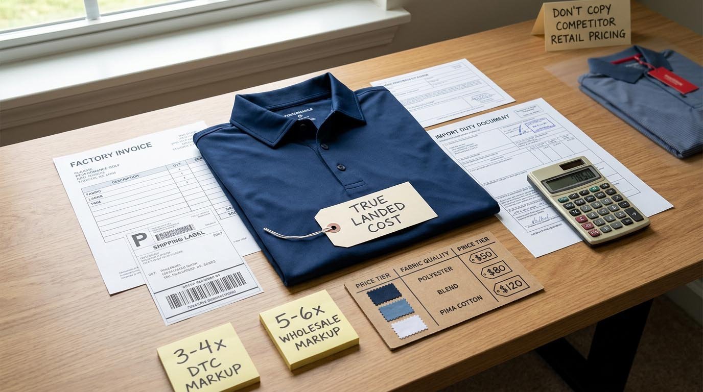 How to Price Golf Apparel: Positioning, Landed Cost, Margin and Retail Strategy