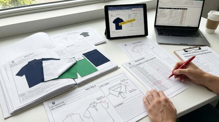 Golf Apparel Tech Pack Checklist: What to Include Before Sampling and Production