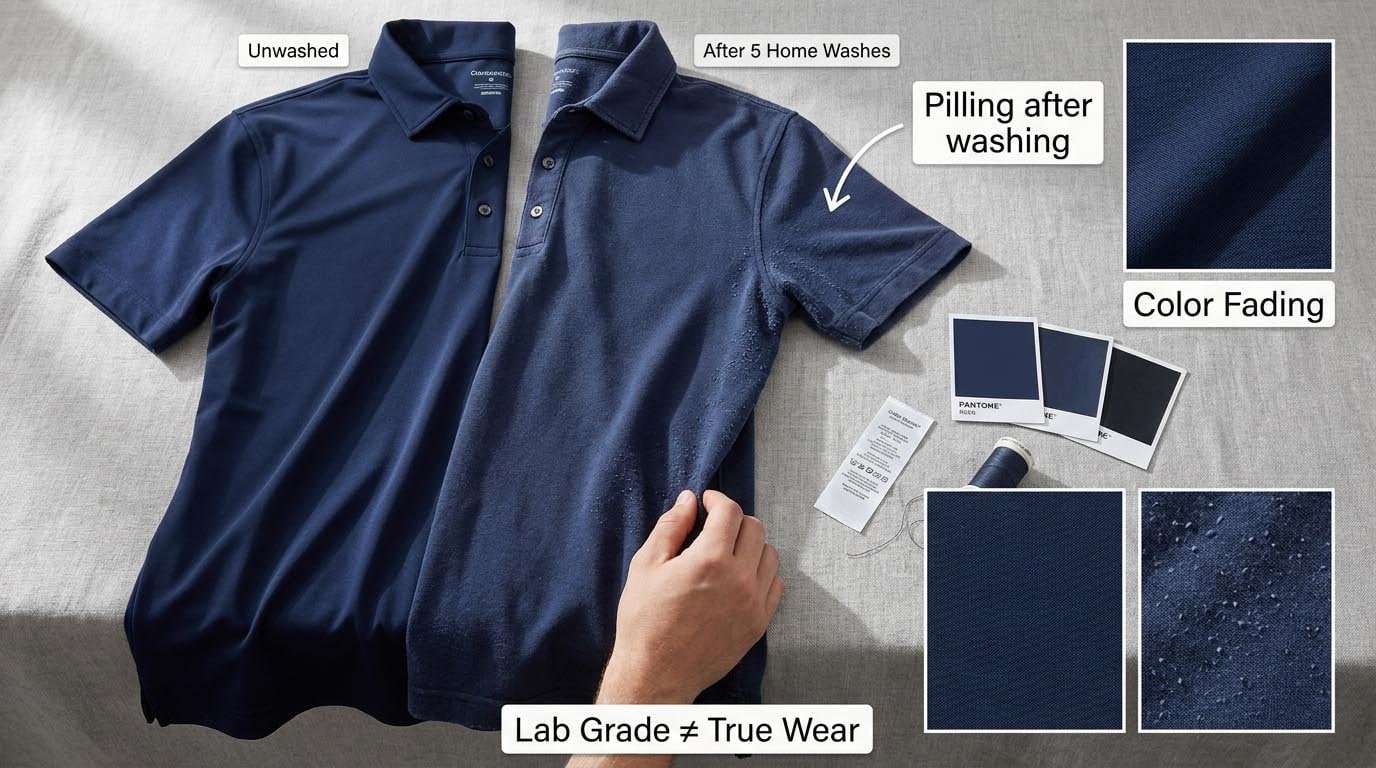 Golf polo fabric hand feel