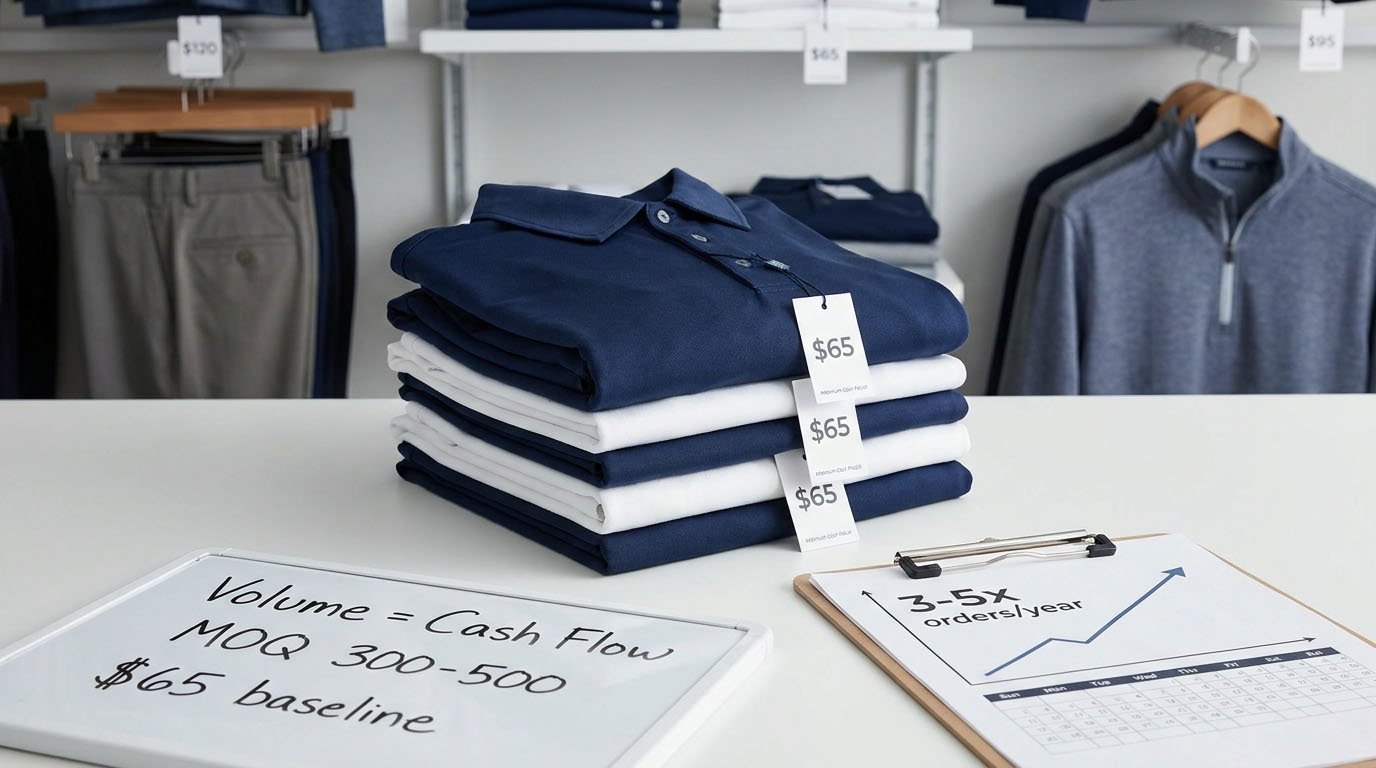 Golf polo shirt as brand foundation Golf polo brand positioning