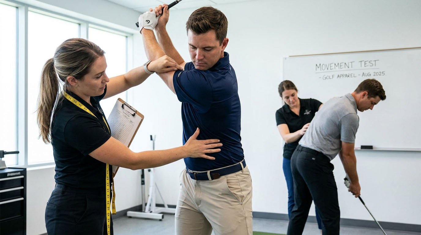 Golf swing movement testing