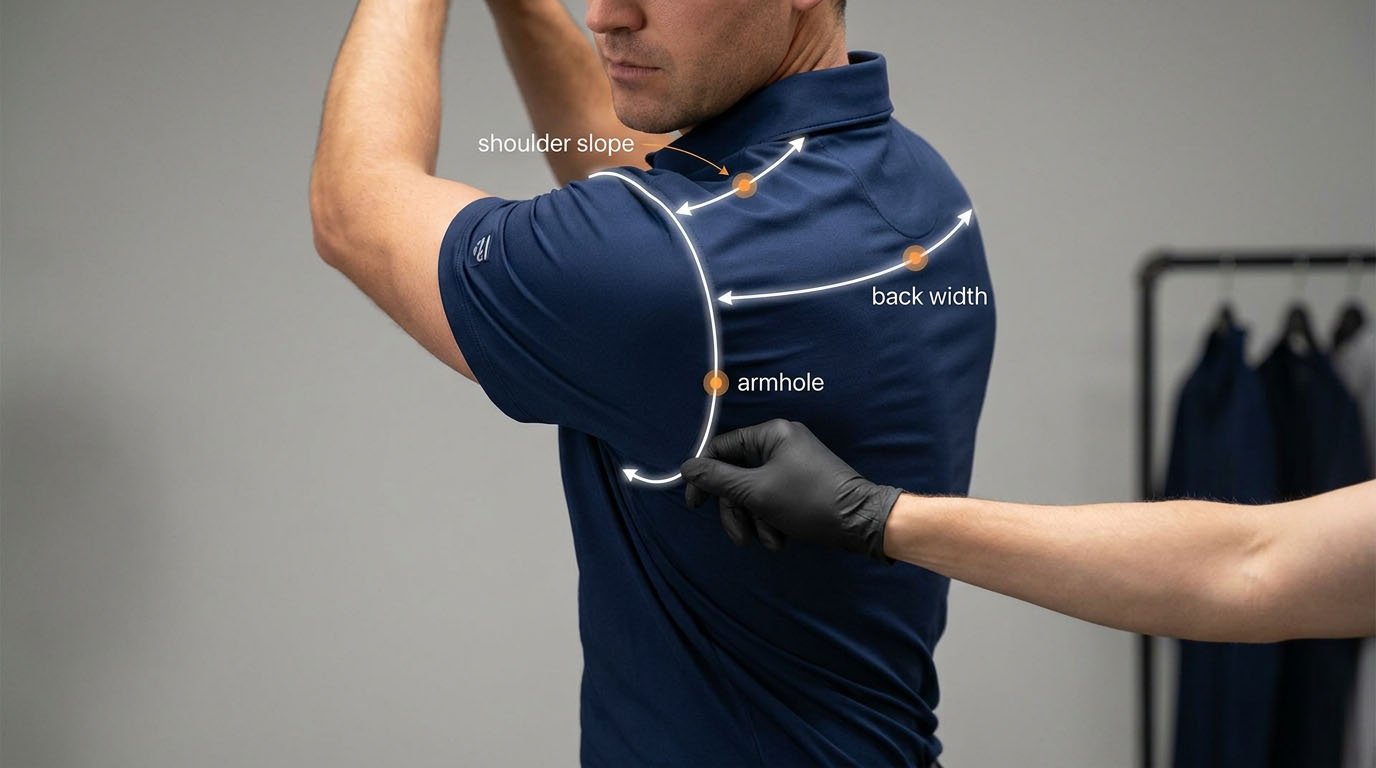 Technical fit zones for golf mobility