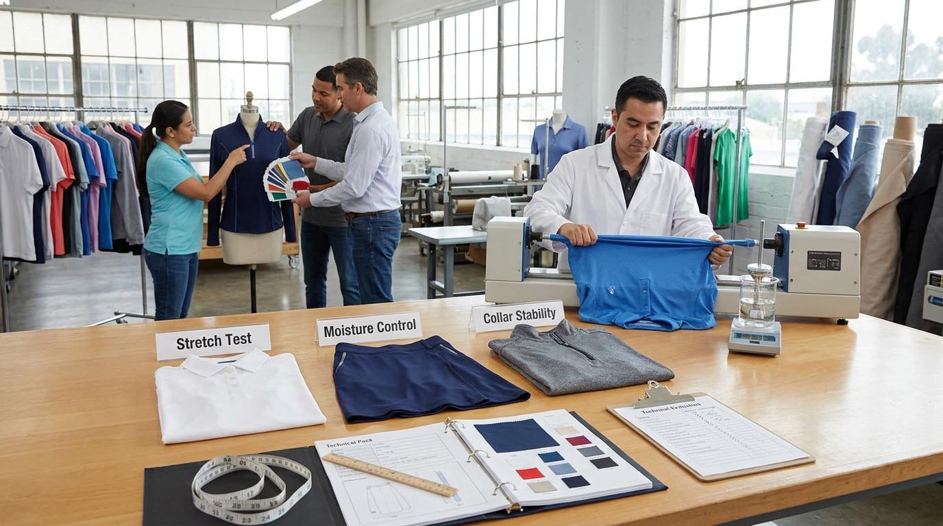 Technical capability assessment for golf apparel Golf apparel fabric testing and process capability