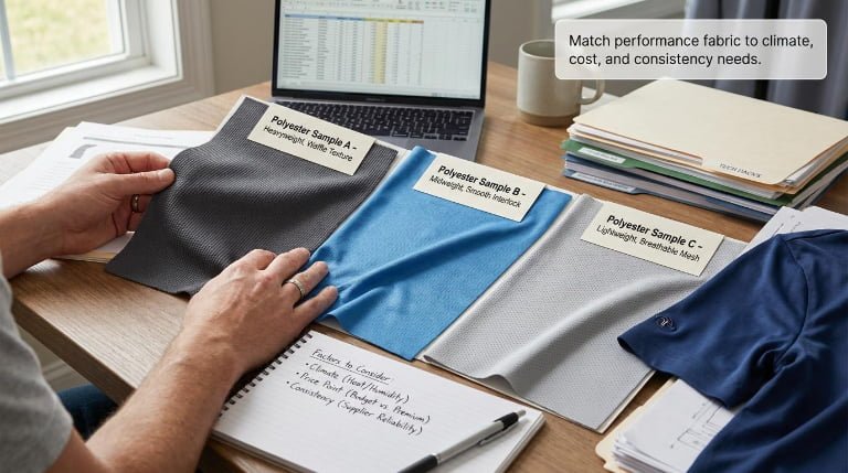 Custom Golf Shirts Performance Fabric Guide: Best Materials, Key Technologies, and Quality