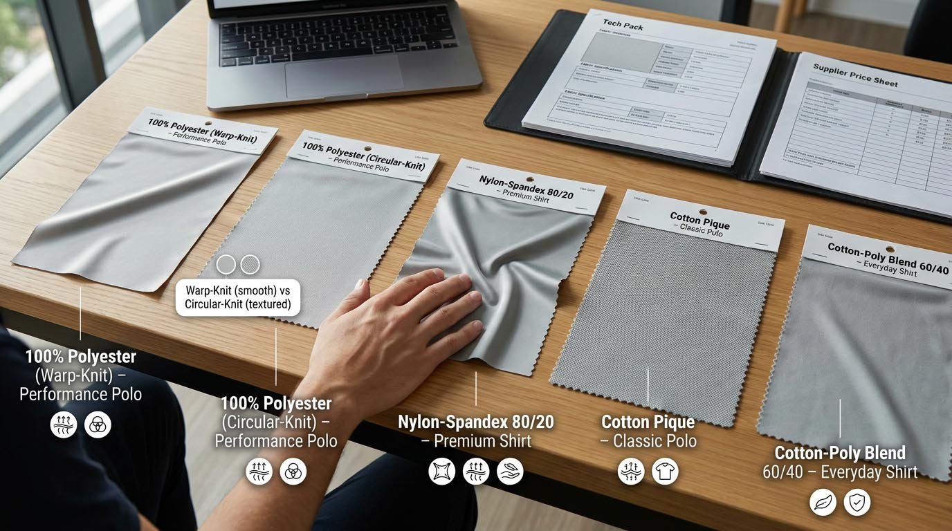 polyester vs nylon performance fabric comparison fabric comparison polyester nylon golf shirts