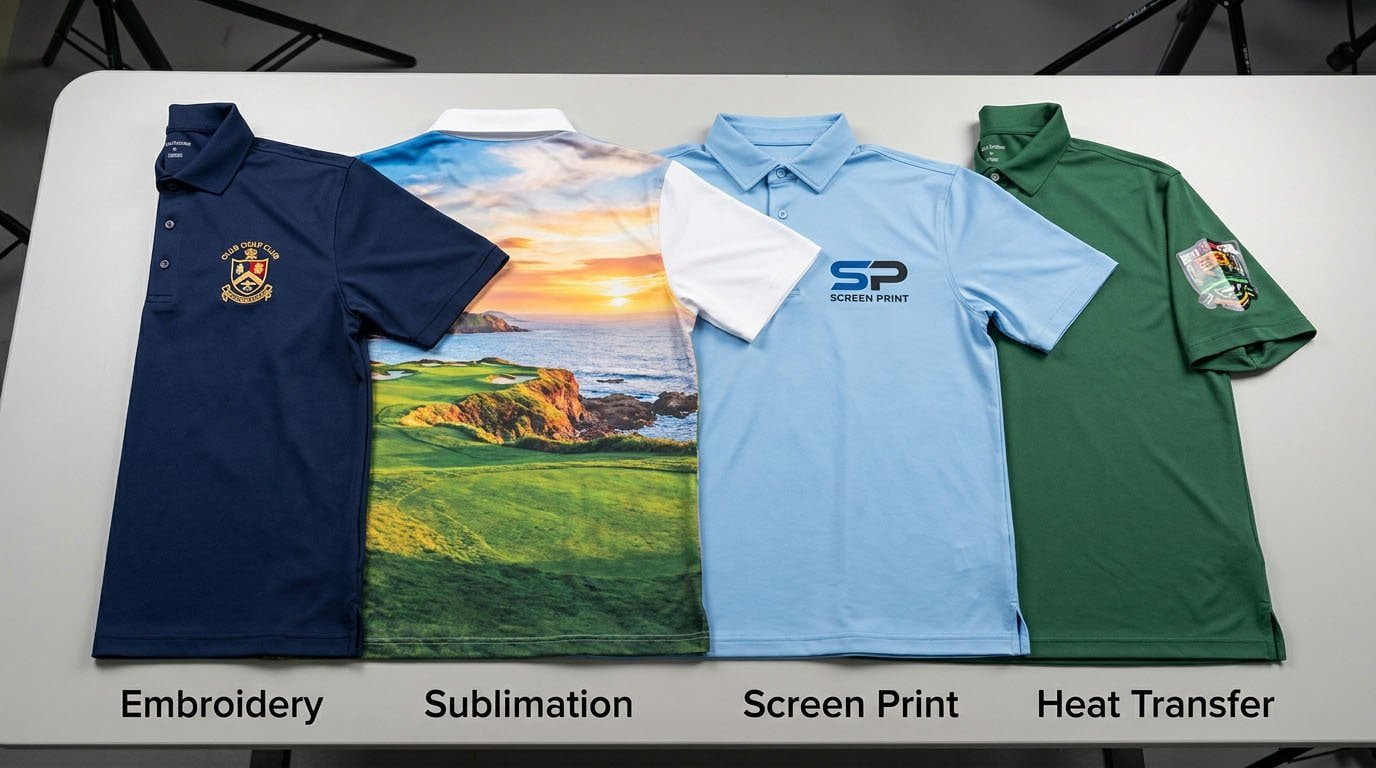 golf apparel customization methods comparison