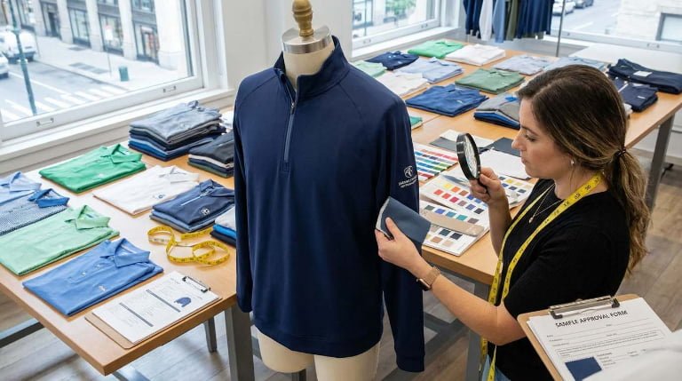 Golf Apparel Sampling Process: Costs, Timeline, Sample Types, and Approval Steps