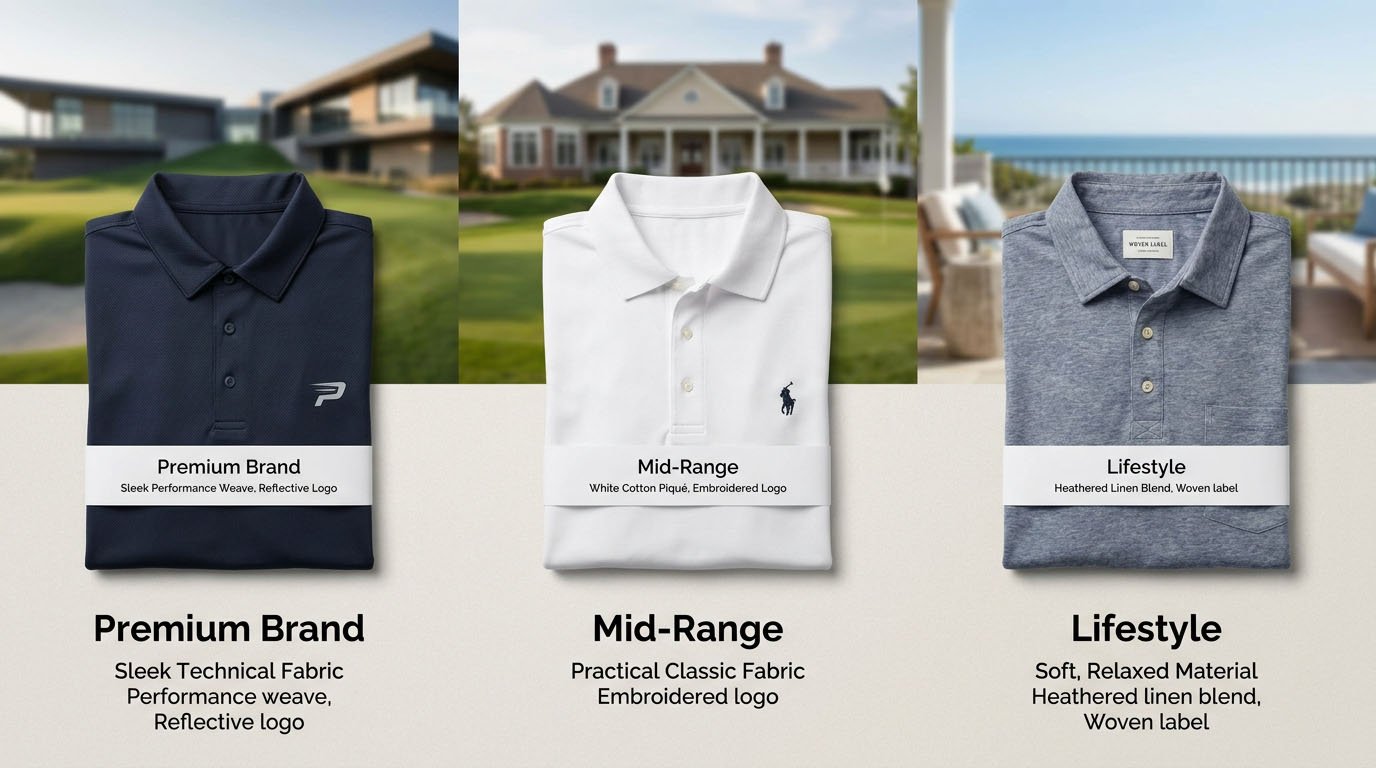 Climate-based fabric selection guide for golf polos