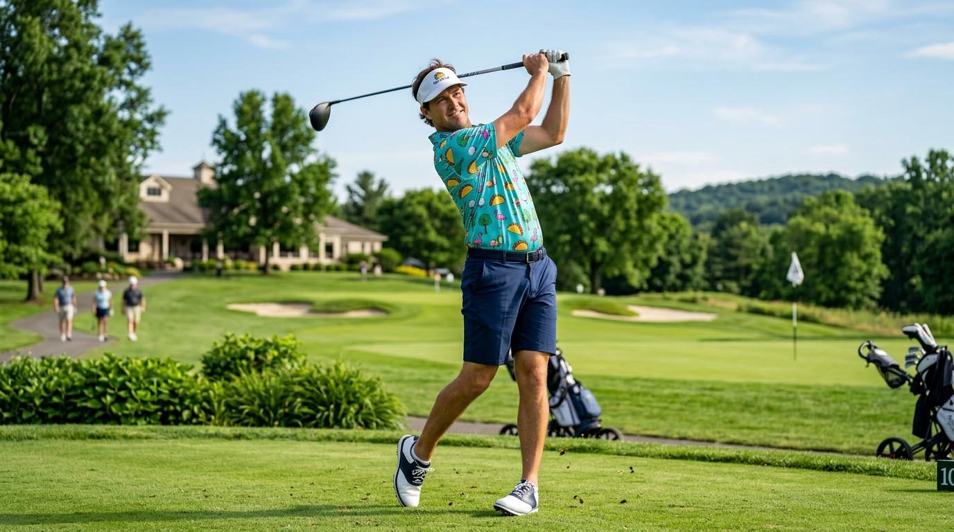 Comfortable funny golf apparel