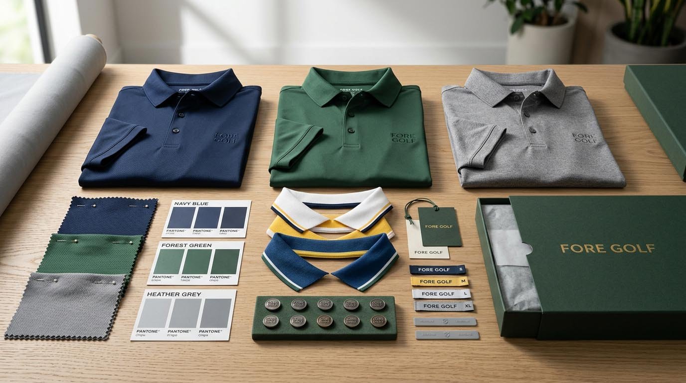 Golf polo customization at higher MOQ
